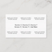 Zonlicht door herfstsuiker esdoorns Visitekaartje (Achterkant)