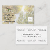 Zonlicht door herfstsuiker esdoorns Visitekaartje (Voorkant / Achterkant)