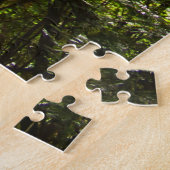 Zonlicht door het bosdak legpuzzel (Zijkant)