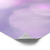 Zonlicht door regen Inspirerend Paars Poster (Hoek)