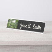 Zonlicht door regenwoud Kanopie Tropisch Groen Bureau Naambordje (Voorkant)