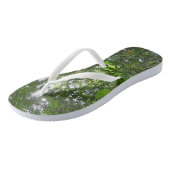 Zonlicht door regenwoud Kanopie Tropisch Groen Teenslippers (Schuin)