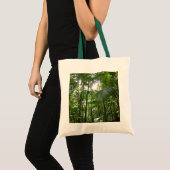 Zonlicht door regenwoud Kanopie Tropisch Groen Tote Bag (Voorkant (product))