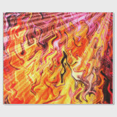 Zonlicht door vlammen..... cadeaupapier (Vlak)