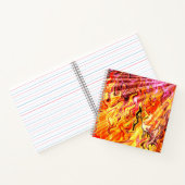 Zonlicht door vlammen..... notitieboek (Binnen)