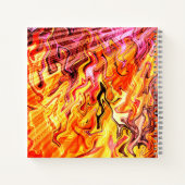 Zonlicht door vlammen..... notitieboek (Achterkant)