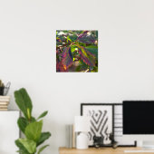 Zonlicht en Herfstbladeren Poster (Thuiskantoor)