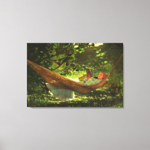 Zonlicht en schaduw (1872) van Winslow Homer Canvas Afdruk