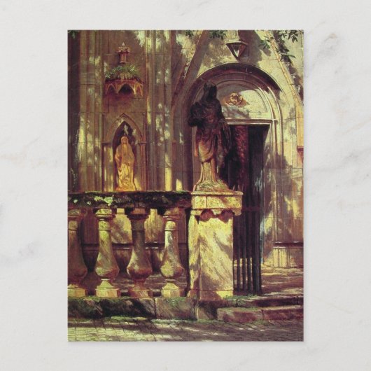 Zonlicht en schaduw briefkaart (Voorkant)
