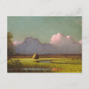Zonlicht en schaduw, de Newbury Marshes Briefkaart