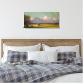 Zonlicht en schaduw: De Newbury Marshes Canvas Afdruk (Insitu (Slaapkamer))