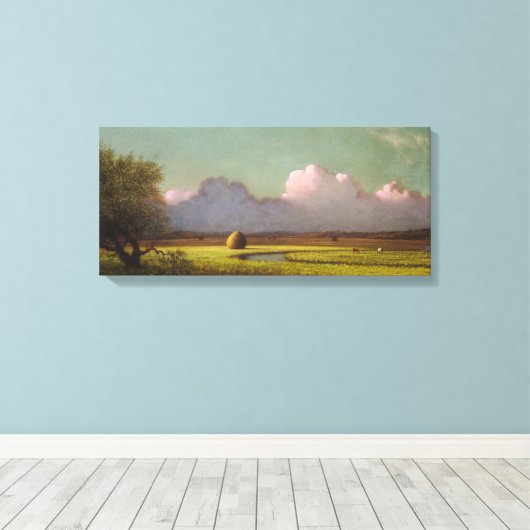 Zonlicht en schaduw: De Newbury Marshes Canvas Afdruk (Insitu (Houten vloer))