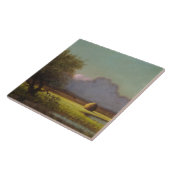 Zonlicht en schaduw: De Newbury Marshes Tegeltje (Zijkant)