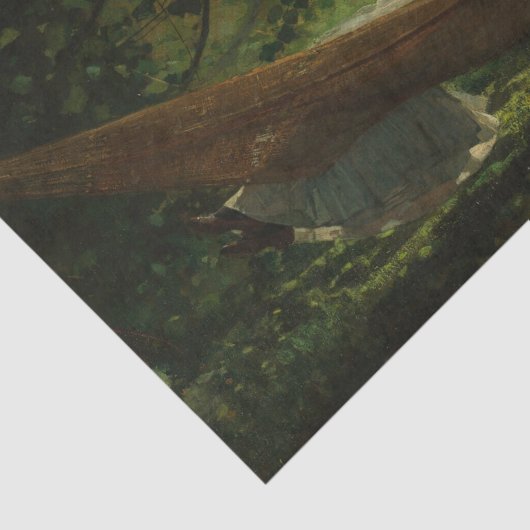 Zonlicht en schaduw van Winslow Homer Tissuepapier (Detail)