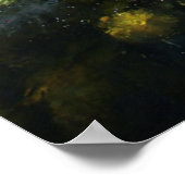 Zonlicht en waterval poster (Hoek)