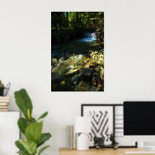 Zonlicht en waterval poster (Thuiskantoor)