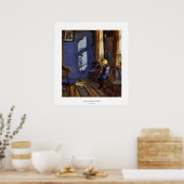 Zonlicht in de blauwe kamer door Anna Ancher Poster (Keuken)