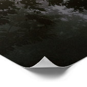 Zonlicht in de ochtend door bladeren van oerwoud poster (Hoek)