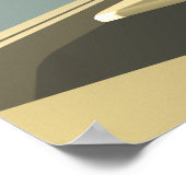 Zonlicht in een cafetaria poster (Hoek)