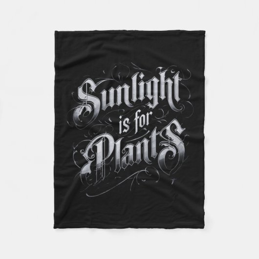 Zonlicht is voor planten fleece deken (Voorkant)