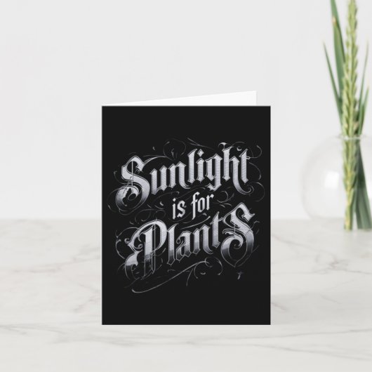 Zonlicht is voor planten kaart (Voorkant)