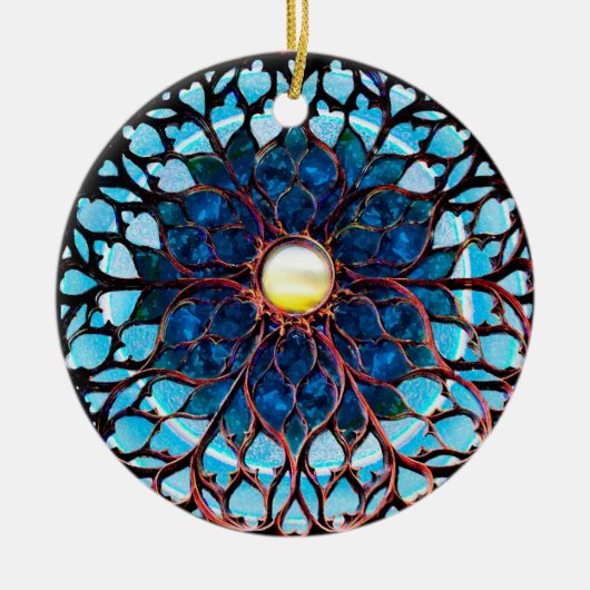 Zonlicht na Storm Keramisch Ornament (Voorkant)