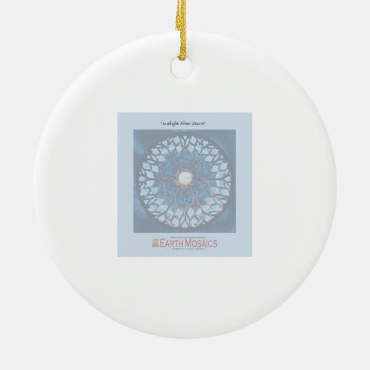 Zonlicht na Storm Keramisch Ornament (Achterkant)