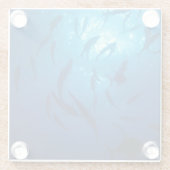 Zonlicht onder het Zee Glazen Onderzetter (Achterkant)