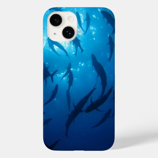 Zonlicht onder het Zee Shoal of Fish Case-Mate iPhone Case (Achterkant)
