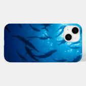 Zonlicht onder het Zee Shoal of Fish Case-Mate iPhone Case (Achterkant (horizontaal))
