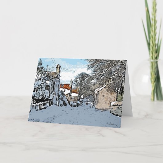 'Zonlicht op de Paddocks', Harthill met Woodall. Kaart (Voorkant)