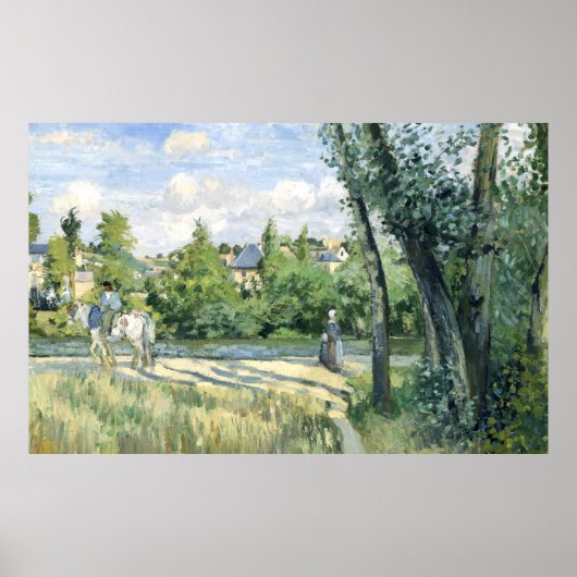 Zonlicht op de weg, Pontoise Camille Pissarro Poster (Voorkant)