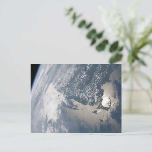 Zonlicht op het water van de aarde. briefkaart (Staand voorkant)