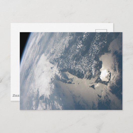 Zonlicht op het water van de aarde. briefkaart (Voorkant / Achterkant)