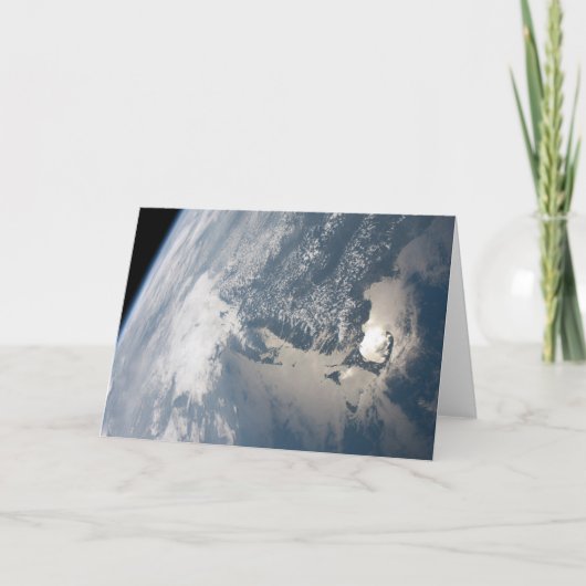 Zonlicht op het water van de aarde. kaart (Voorkant)