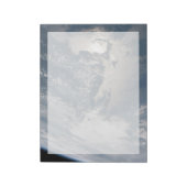 Zonlicht op het water van de aarde. notitieblok (Linkerzijde)