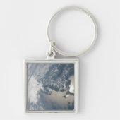 Zonlicht op het water van de aarde. sleutelhanger (Voorkant)