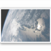 Zonlicht op het water van de aarde. sticker (Voorkant)