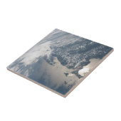 Zonlicht op het water van de aarde. tegeltje (Zijkant)