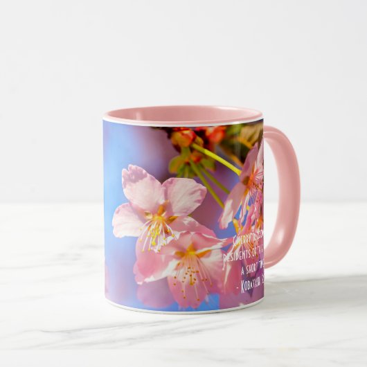 Zonlicht op Sakura Flowers Mok (Voorkant rechts)