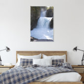 Zonlicht op watervallen aan de zijkant van een ber canvas afdruk (Insitu (Slaapkamer))