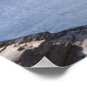 Zonlicht op watervallen aan de zijkant van een ber poster (Hoek)