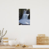 Zonlicht op watervallen aan de zijkant van een ber poster (Keuken)