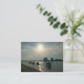 Zonlicht over Cardiff Bay Visitekaartje (Staand voorkant)