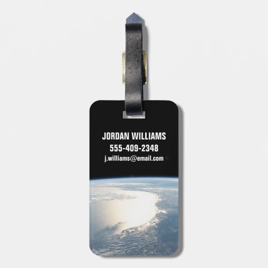 Zonlicht reflecteert voor de Golf van Mexico Bagagelabel (Achterkant verticaal)