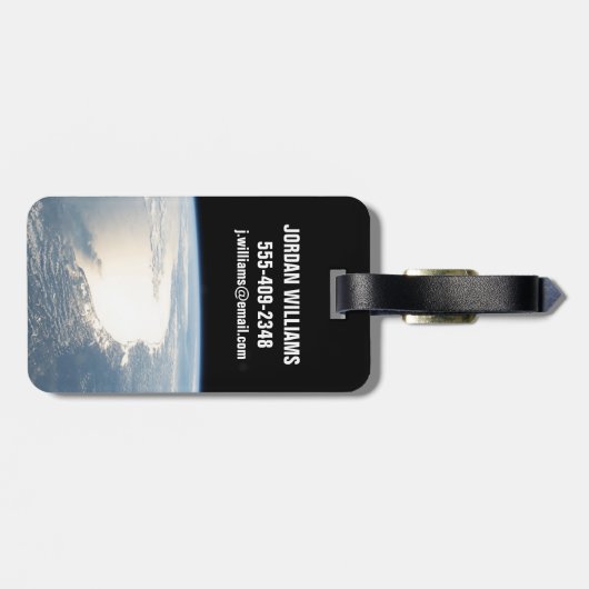 Zonlicht reflecteert voor de Golf van Mexico Bagagelabel (Achterkant horizontaal)