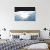 Zonlicht reflecteert voor de Golf van Mexico Canvas Afdruk (Insitu (Slaapkamer))