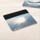 Zonlicht reflecteert voor de Golf van Mexico Kartonnen Onderzetters (Schuin)