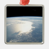 Zonlicht reflecteert voor de Golf van Mexico Metalen Ornament (Voorkant)