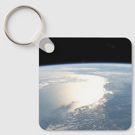 Zonlicht reflecteert voor de Golf van Mexico Sleutelhanger (Voorkant)